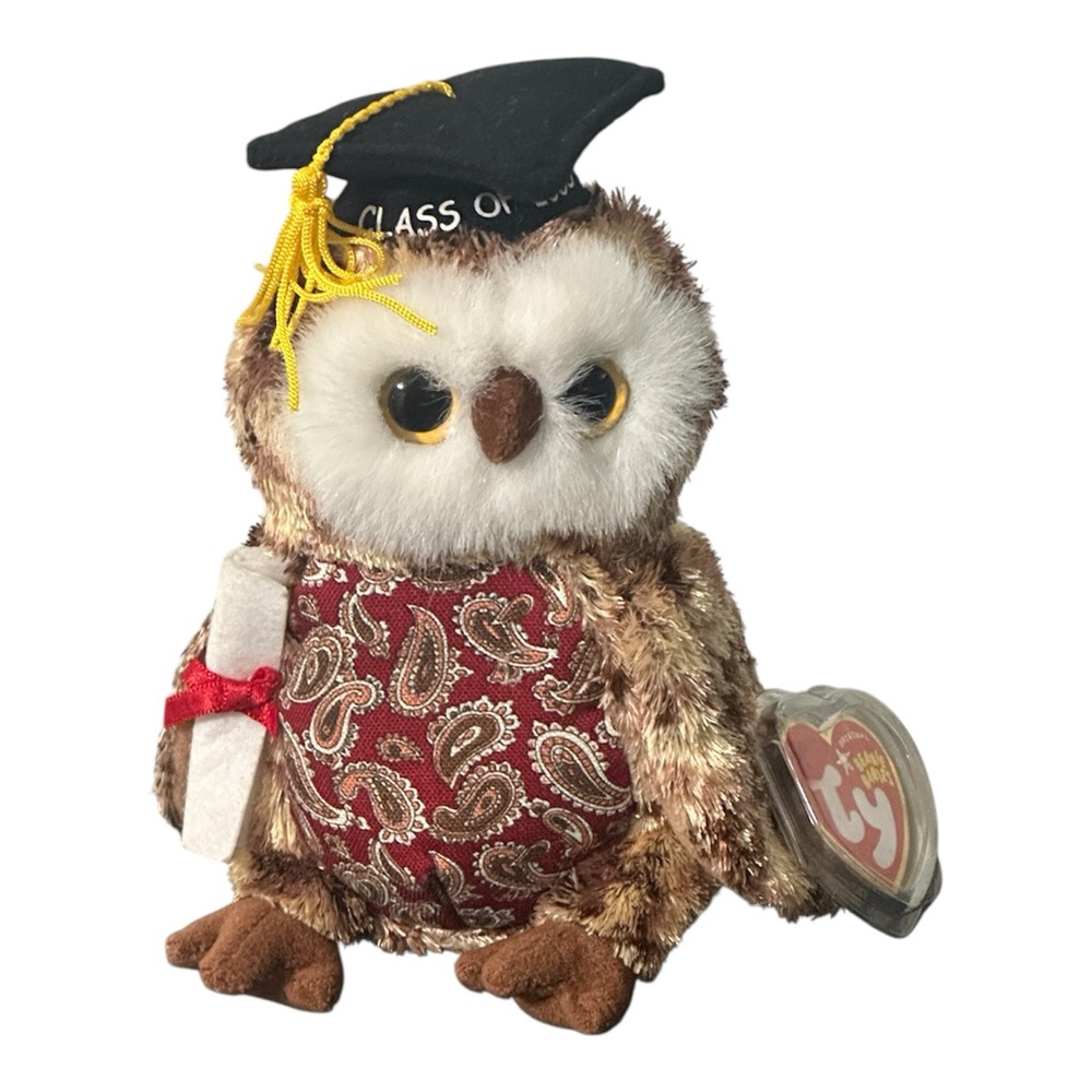 Beanie Babies Vintage Class of 2005 Owl Smarty Plush NWT